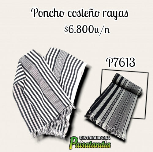 Poncho Costeño Rayas