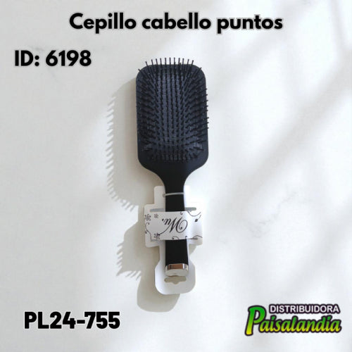 Cepillo cabello puntos PL24-755 26x9 cm (UND)