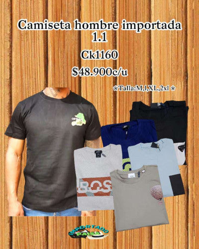 Camiseta hombre importada 1.1 importada