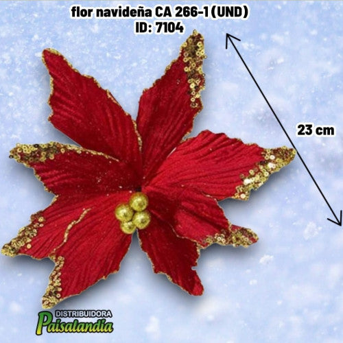 flor navideña CA 266-1 (UND)