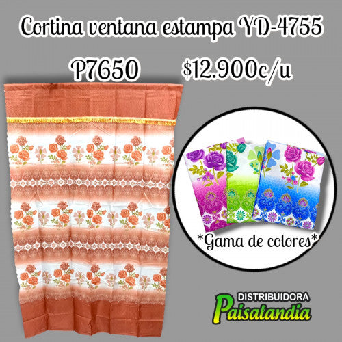 Cortina ventana estampada YD-4755