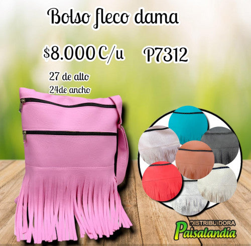 Bolso Flecos dama