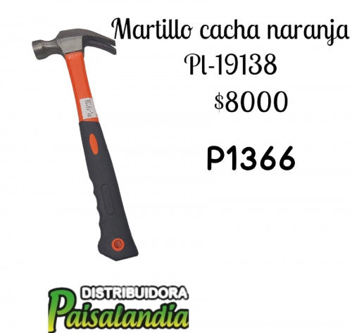 Martillo cacha naranja pl-19138