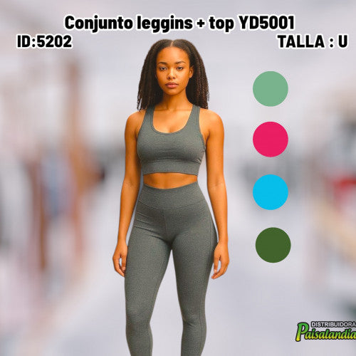 Conjunto leggins + top YD5001 (UND)