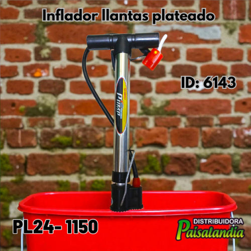 Inflador llantas plateado PL24-1150 (UND)