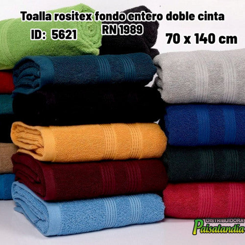 Toalla rositex fondo entero doble cinta RN 1989 (UND)