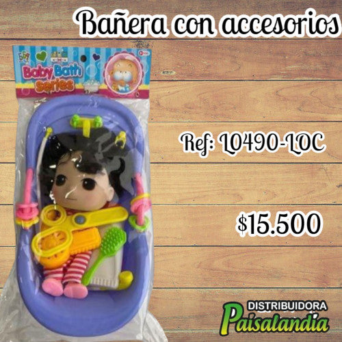 Juguete bañera con accesorios L0490-LOC (UND)