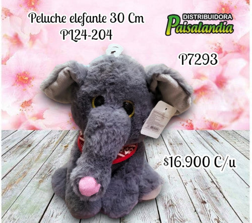 Peluche elefante 30 cm PL24-204 (UND)