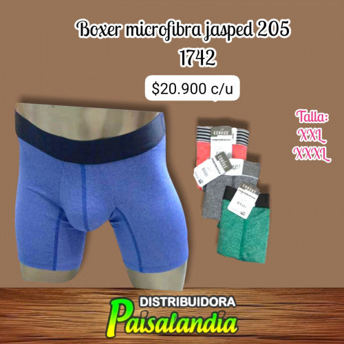 Boxer CORVUS microfibra jasped 205 talla (2XL/3XL) (UND)