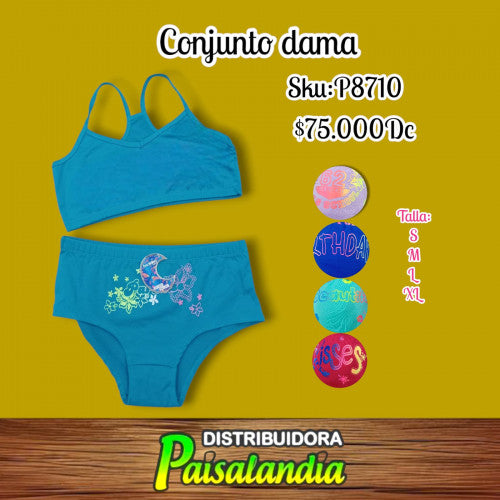 Conjunto dama tallado 8820