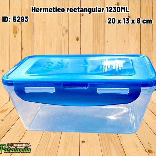 Hermetico rectangular 1230ML (UND)
