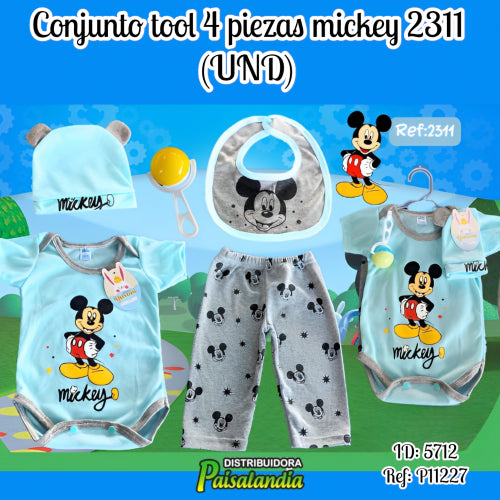 Conjunto tool 4 piezas mickey 2311 (UND)