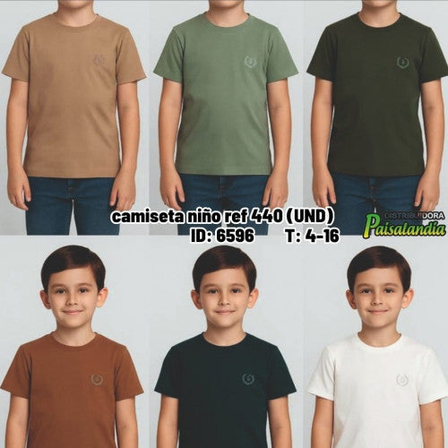 camiseta niño ref 440 (UND)
