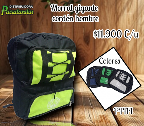 Morral gigante cordón hombre (UND)