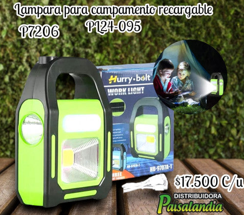 Lampara para campamento recargable PL24-095