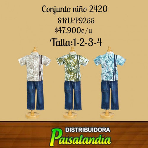 conjunto niño anyitex 2420 (UND)