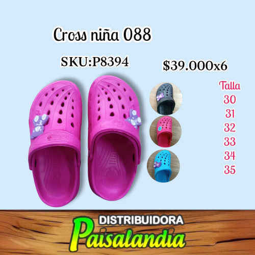 Cross niña 30-35 088 (SOLO VENTA X 6 UNIDADES)