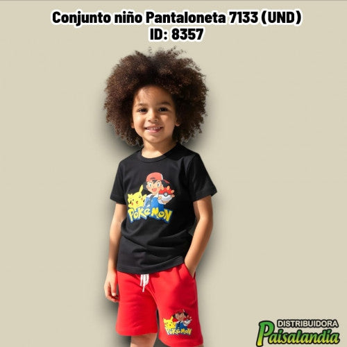 Conjunto niño Pantaloneta 7133 (UND)