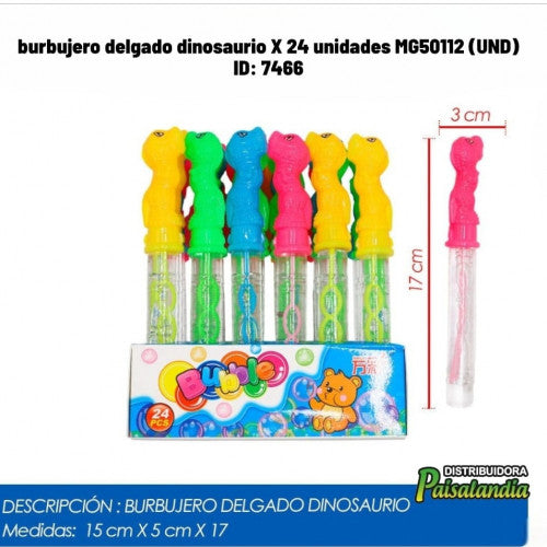 burbujero delgado dinosaurio X 24 unidades MG50112 (UND)
