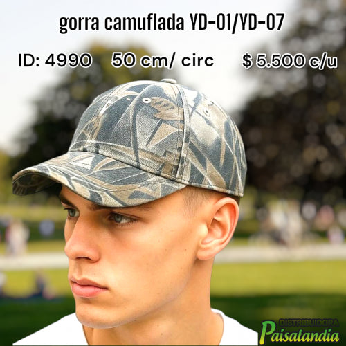 gorra camuflada YD-01/YD-07 (UND)
