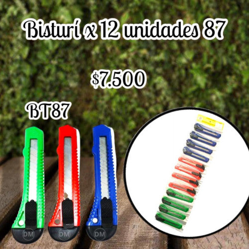 Bisturí x12 UND Ref 87 (DC)