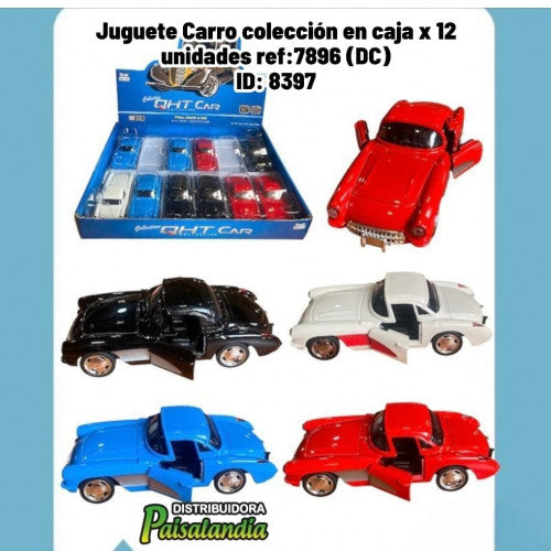 Juguete Carro colección en caja x 12 unidades ref:7896 (DC)