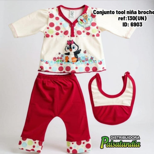Conjunto tool niña broche bolero ref:130(UN)
