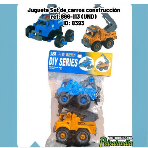Juguete Set de carros construcción ref:666-113 (UND)