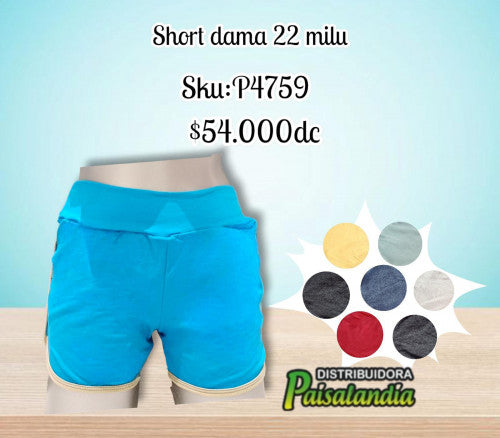 Short dama 22 milu