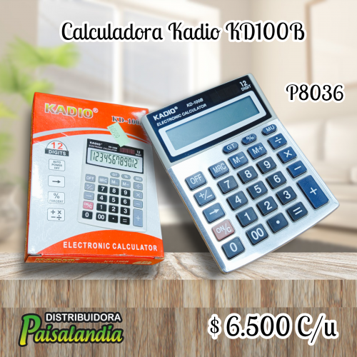 Calculadora Kadio KD100B (UND)