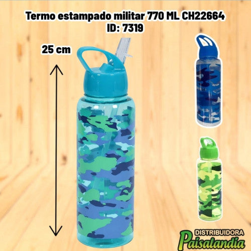 Termo estampado militar 770 ML CH22664