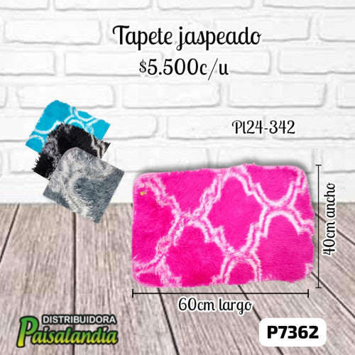 Tapete peludo jaspeado PL24-342