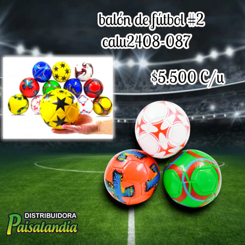 Balón de fútbol #2 calu2408-087 (UND)