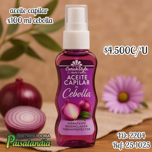 Aceite spray capilar x100 ml cebolla (UND)