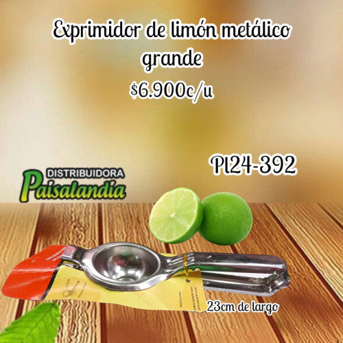 Exprimidor de limon metalico pequeño PL24-393 (UND)