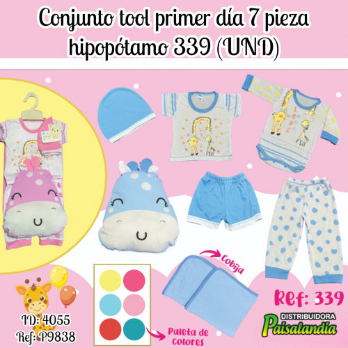 Conjunto tool bebe hipopotamo 339 (UND)
