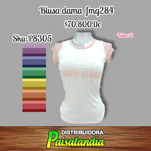 Blusa dama manga combinada fmg284