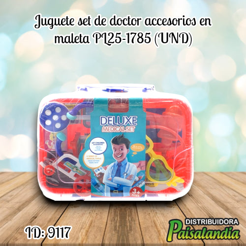 Juguete set de doctor accesorios en maleta PL25-1785 (UND)