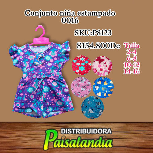 Conjunto niña estampado 0016