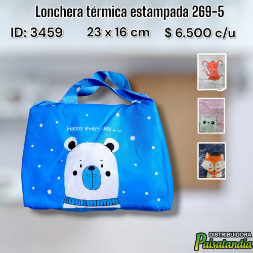 Lonchera térmica estampada 269-5 (UND)