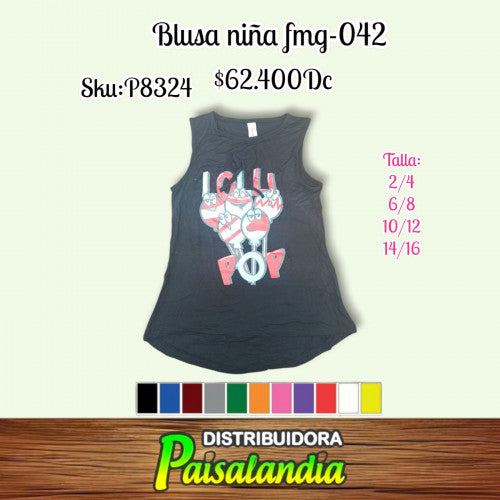 Blusa niña fmg042