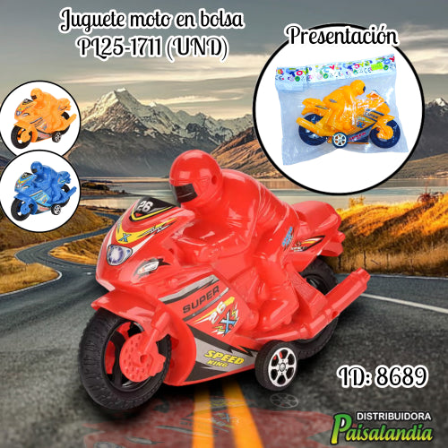 Juguete moto en bolsa PL25-1711 (UND)