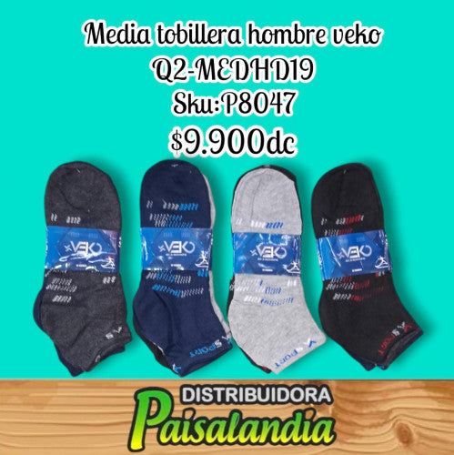 Media tobillera  hombre veko surtida Q2-MEDHD19