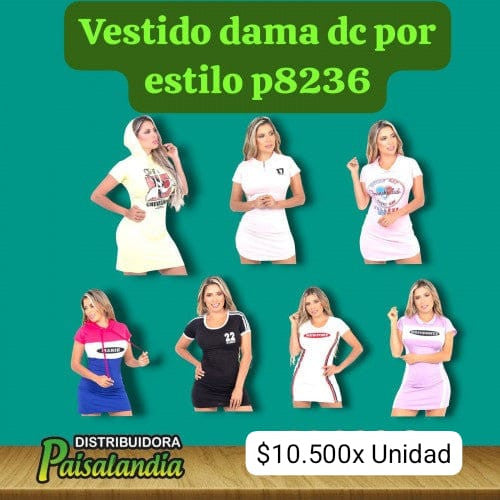 Vestido dama surtido 1940/1924/5030F/5031/5032/2012/2024 (DC)