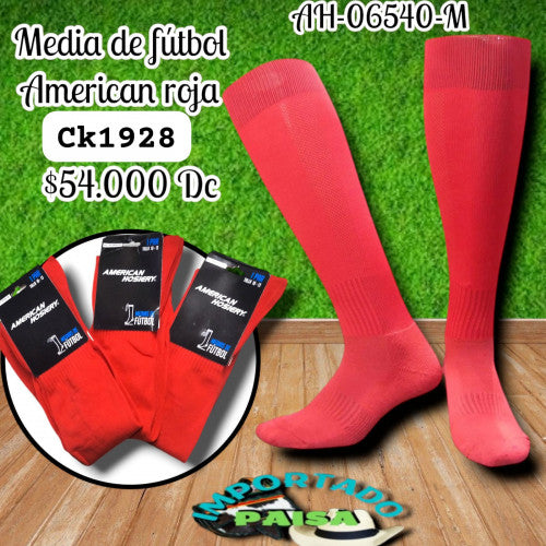 Media futbol American Roja AH-06540-M