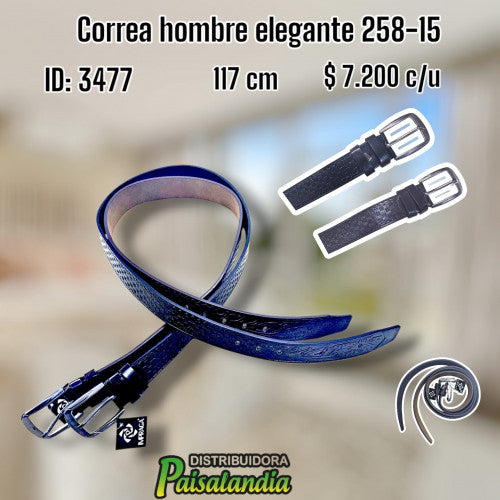 Correa hombre elegante 258-15 (UND)