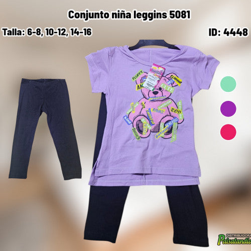 Conjunto niña leggins 5081 (UND)