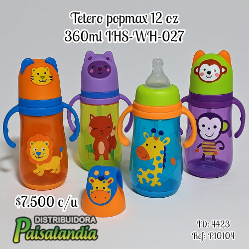 Tetero Popmax 360 ml IHS-WH-027 (UND)