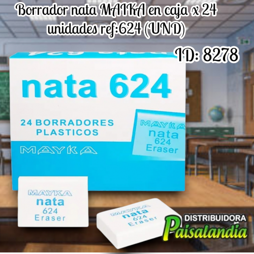 Borrador nata MAIKA en caja x 24 unidades ref:624 (UND)