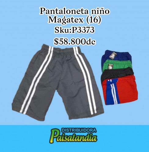 Pantaloneta niño 16